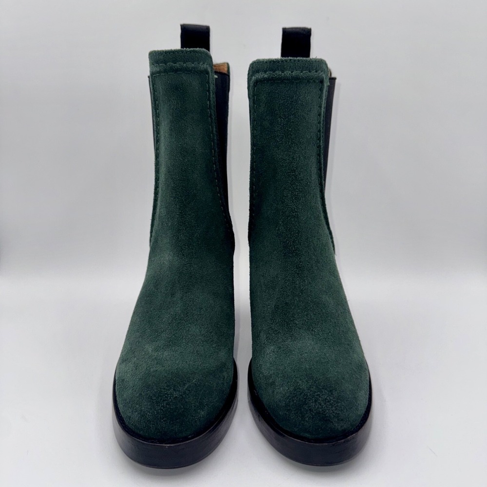 Frye Jean Boots Women's Size 7 Forest Green Suede - Picture 10 of 15
